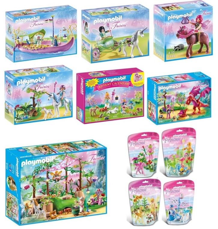 Playmobil Fairies 5351 – 5352 - 5353 – 5354 – 5445 – 5446 (2, Kinderen en Baby's, Speelgoed | Playmobil, Zo goed als nieuw, Complete set