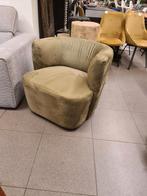 Fauteuil modèle cocktail New Adore en velours vert olive 195, Enlèvement, Neuf