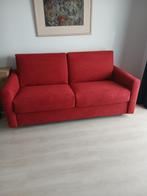 Zetelbed of slaapbank SPLINTERNIEUW, Huis en Inrichting, Ophalen, 210 cm, 180 cm, Rood