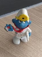 2.0037 Dokter smurf met gele lamp - West Germany - Schleich, Verzamelen, Ophalen of Verzenden, Gebruikt