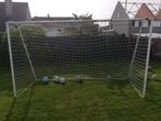 ijzeren voetbal goal 3,5 m breedte, 2 m hoogte, Sports & Fitness, Football, Utilisé, Enlèvement ou Envoi