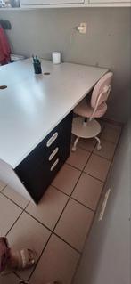 Gratis blokbureau met stoelen, Huis en Inrichting, Ophalen, Gebruikt
