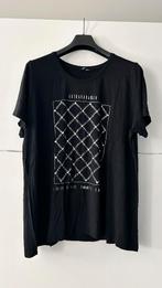 MS Mode zwarte T-shirt met print en strass, Kleding | Dames, Grote Maten, Zwart, Zo goed als nieuw, MS Mode, Shirt of Top