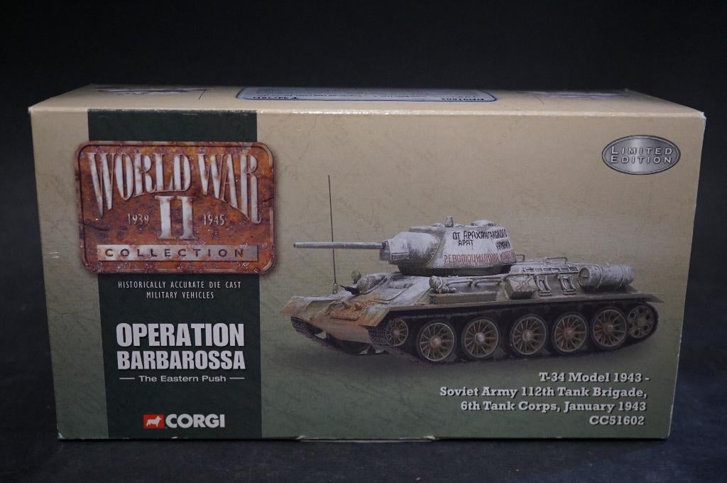 Corgi T34 tank - Barbarossa 1943 - 1/50 - Limited ed., Ophalen of Verzenden, Corgi
