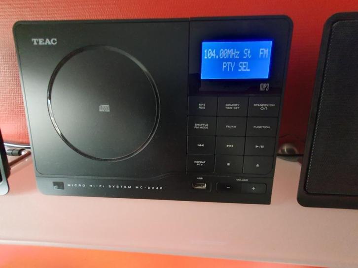 Uitverkoop: Te koop: Radio TEAC MC-DX40, Audio, Tv en Foto, Radio's, Zo goed als nieuw, Radio, Met cd-speler, Ophalen