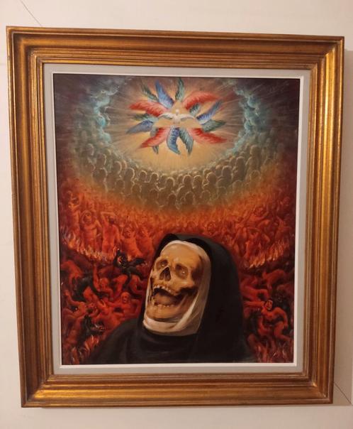 Lode Sebregts (1906-2002) - 'Ontgoocheling' *in mooie lijst*, Antiek en Kunst, Kunst | Schilderijen | Klassiek, Ophalen of Verzenden