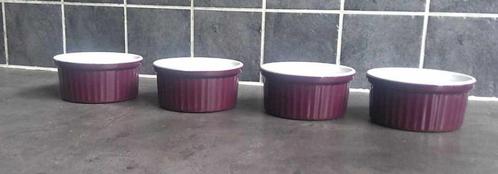 paarse potjes voor dessert of hapje uit de oven, Huis en Inrichting, Keuken | Servies, Ophalen of Verzenden