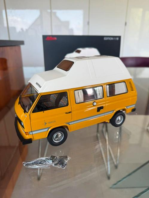SCHUCO VOLKSWAGEN T3 WESTFALIA JOKER CAMPER CARAVAN 1:18, Hobby en Vrije tijd, Modelauto's | 1:18, Zo goed als nieuw, Auto, Overige merken