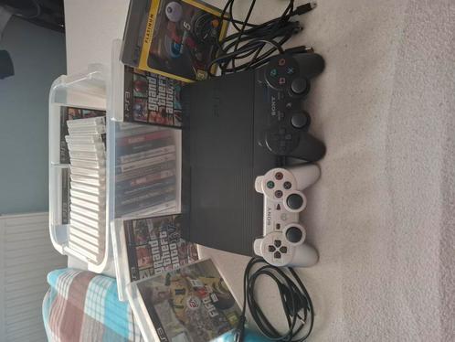 Complete ps3 set met veel bekende spellen, Games en Spelcomputers, Spelcomputers | Sony PlayStation 3, Zo goed als nieuw, Slim