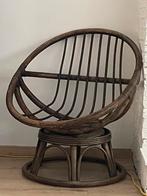 Rotan stoel, Ophalen, Zo goed als nieuw, Bruin, Hout