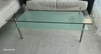 Glazen salontafel, Huis en Inrichting, Tafels | Salontafels, Ophalen, Zo goed als nieuw