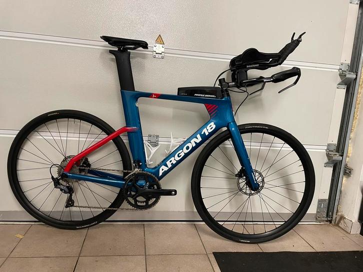 Vélo de contre-la-montre Argon 18 E-117 Tri Disc, taille L, Vélos & Vélomoteurs, Vélos | Vélos de course, Comme neuf, Carbone