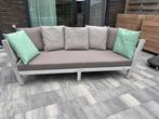 Teak zit/rust bank, Tuin en Terras, Tuinsets en Loungesets, Ophalen, 4 zitplaatsen, Teakhout, Zo goed als nieuw