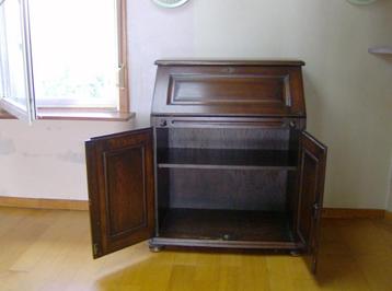 Eiken Secretaire - 84 cm x 43 cm x 104 cm   beschikbaar voor biedingen