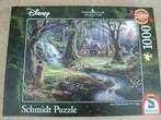 Puzzle Thomas Kinkade Disney Schmidt - Blanche-Neige, Enlèvement ou Envoi, 500 à 1500 pièces, Comme neuf, Puzzle