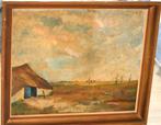 Oude schilderij - Olie op doek - Gesigneerd, Enlèvement ou Envoi