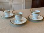 Raynaud & Cie Limoges porseleinservies met 3 kopjes, Ophalen