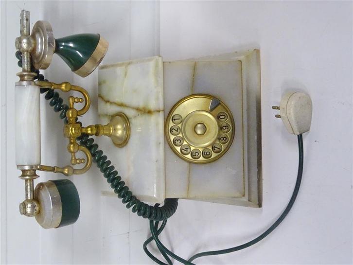 A6255. Italiaanse Onyx Telefoon uit de jaren 60, Telecommunicatie, Vaste telefoons | Niet Draadloos, Gebruikt, Ophalen of Verzenden
