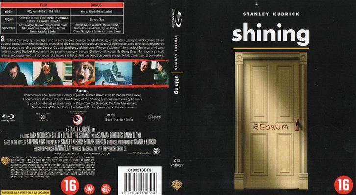 shining (blu-ray) neuf, CD & DVD, Blu-ray, Comme neuf, Horreur, Enlèvement ou Envoi