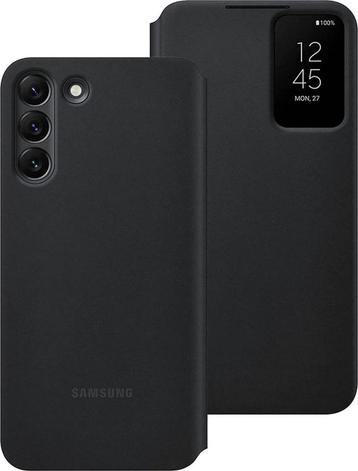 Samsung Galaxy S22 Plus - Smart Clear View Cover - Zwart beschikbaar voor biedingen