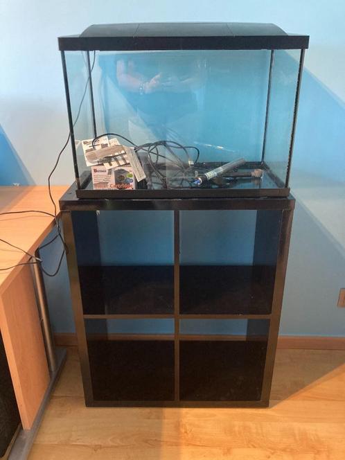 Aquarium start 70 super fish + kast, Dieren en Toebehoren, Vissen | Aquaria en Toebehoren, Gebruikt, Leeg aquarium, Ophalen