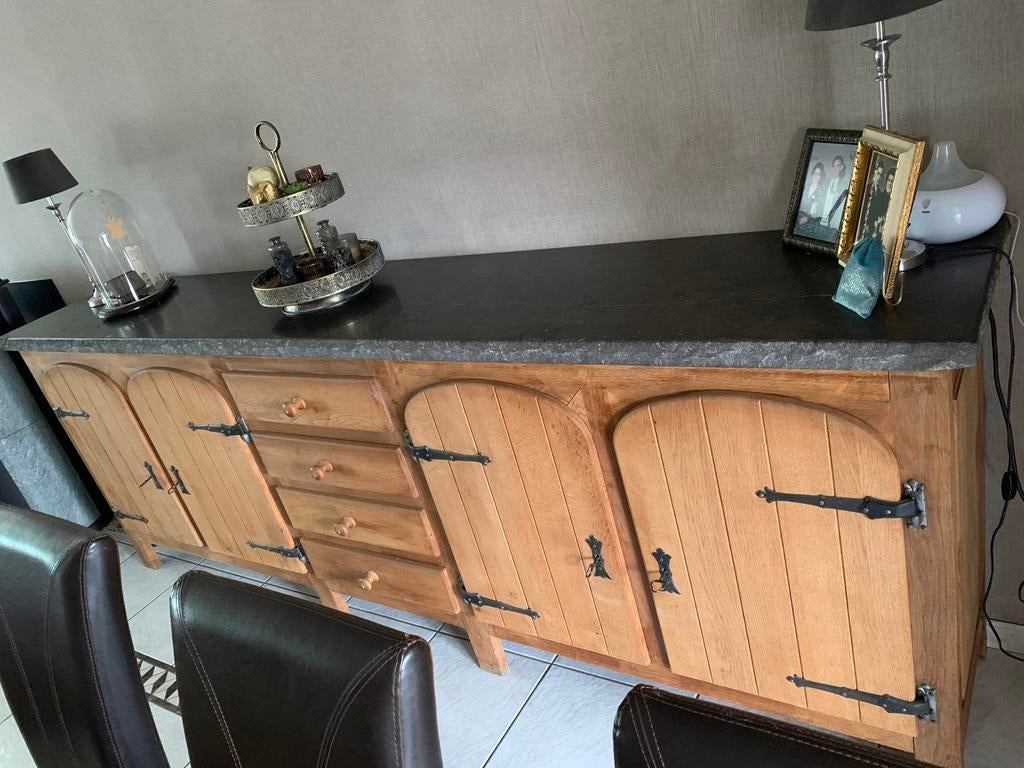 Volledig eiken eetkamee, Huis en Inrichting, Kasten | Dressoirs, Ophalen, Zo goed als nieuw