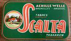 Ancienne boîte à tabac TOBACCO SCALTA/ACHILLE WELLE/BRUSSELS, Collections, Enlèvement ou Envoi, Comme neuf, Emballage
