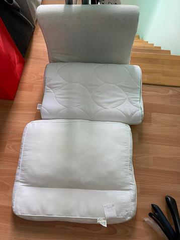 3 ergonomische kussens : 2 voor 5 euro samen, 3de gratis