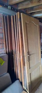 Massief eiken deuren, Doe-het-zelf en Bouw, Deuren en Vliegenramen, Ophalen, Gebruikt, 80 tot 100 cm, Binnendeur