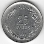 Turkije : 25 Kurus 1970  KM#892.3  Ref 13785, Postzegels en Munten, Ophalen of Verzenden, Losse munt, Overige landen