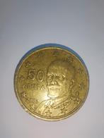 Zeldzame Fout 50 Cent Munt AENTA 2002 (F in ster) Griekenlan, Postzegels en Munten, Ophalen of Verzenden, Griekenland, 50 cent