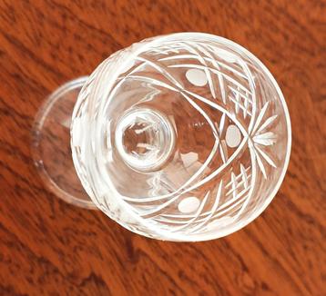 6 vintage borrelglaasjes van Pools kristal beschikbaar voor biedingen