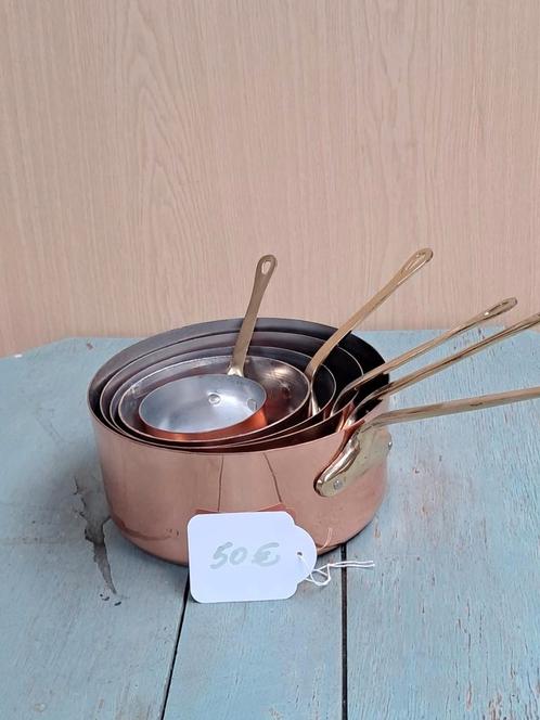 Koperen kookpotten, Antiek en Kunst, Antiek | Brons en Koper, Ophalen