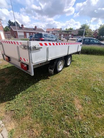 Aluminium dubbele as aanhangwagen met coc attest ✅, Auto diversen, Aanhangers en Bagagewagens, Ophalen, Zo goed als nieuw