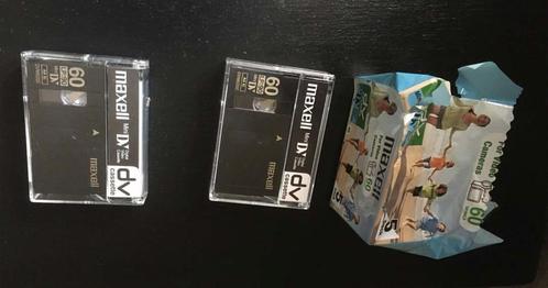 2 Maxell Tape Mini-DV de 60 minutes — en parfait état neuf, CD & DVD, Cassettes audio, Neuf, dans son emballage, Vierge, 2 à 25 cassettes audio