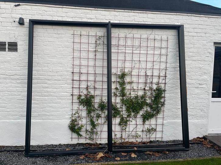 Zwart alu vast raam 3m br x250 h, Doe-het-zelf en Bouw, Raamkozijnen en Schuifdeuren, Ophalen