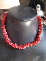 Collier corail rouge, Handtassen en Accessoires, Kettingen, Ophalen, Gebruikt, Rood, Overige materialen