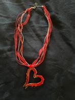 Rebecca.it halsketting, met hart, Handtassen en Accessoires, Kettingen, Verstelbaar, Ophalen of Verzenden, Zo goed als nieuw, Steen of Mineraal