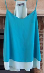 Yessica/C&A-Blouse/Top-bleu turquoise-taille 40/42 - 0,50 €, Yessica, Taille 38/40 (M), Bleu, Sans manches