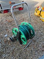 Enrouleur + 20 m +- tuyau, sans connecteur, 25€, Jardin & Terrasse, Enlèvement, Utilisé, Dévidoir
