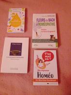 Lot 4 livres médecines alternatives : Gem. Bach. Homéo. H.E, Envoi