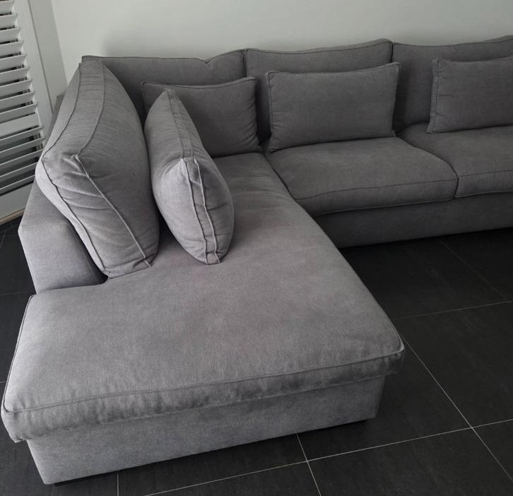 salon, Huis en Inrichting, Zetels | Zetels, Zo goed als nieuw, Rechte bank, Vierpersoons of meer, 300 cm of meer, 150 cm of meer