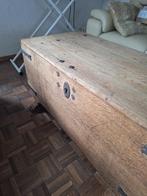 Antieke houten  kist / koffer, Ophalen