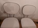 Vintage keukenstoelen (2), Huis en Inrichting, Ophalen, Gebruikt, Twee, Wit