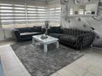 Zetels chesterfield in mooie staat, Huis en Inrichting, Ophalen, Kunststof, Gebruikt, Chesterfield