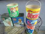 verschillende retro waspoederdozen blik en karton vintage, Ophalen of Verzenden