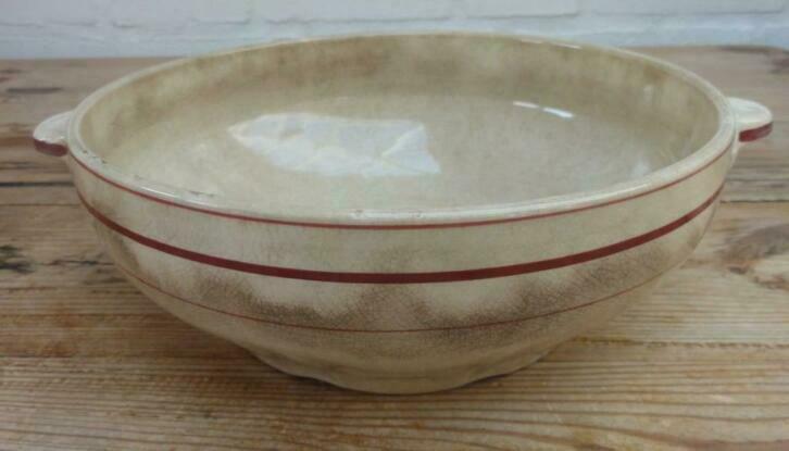 SALE Franse beboterde schaal / terrine, Moulin des Loups, Antiek en Kunst, Curiosa en Brocante, Ophalen of Verzenden