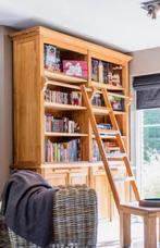 Teakhouten boekenkast, Huis en Inrichting, Woonaccessoires | Wandplanken en Boekenplanken, Ophalen, Zo goed als nieuw
