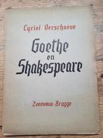 Cyriel Verschaeve  - Goethe en Shakespeare - 1941, Ophalen of Verzenden, Gelezen