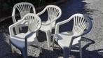 Witte tuinstoelen, Ophalen, Gebruikt, Plastic, Stapelbaar